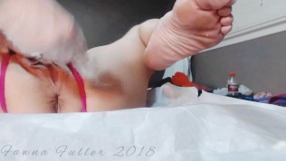 GILF Gets Waxed by MILF In Lingerie REAL PUSSY WAXING IN SPA!